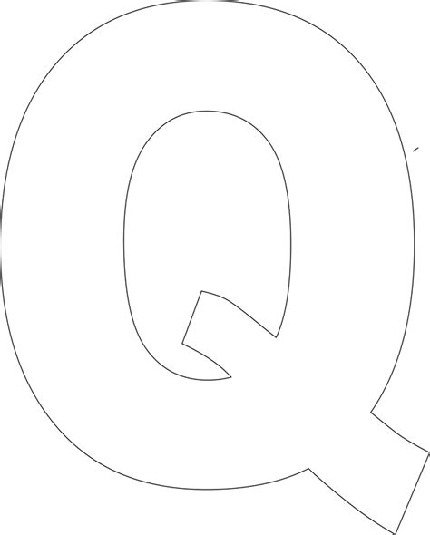Letter Q Template Printable